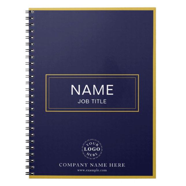 Cuaderno en espiral personalizado con nombre y log (Frente)