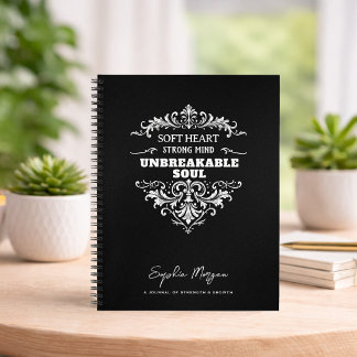 Cuaderno en espiral personalizado del alma irrompi