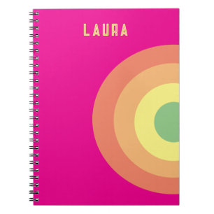 Cuaderno en espiral personalizado objetivo arcoíri