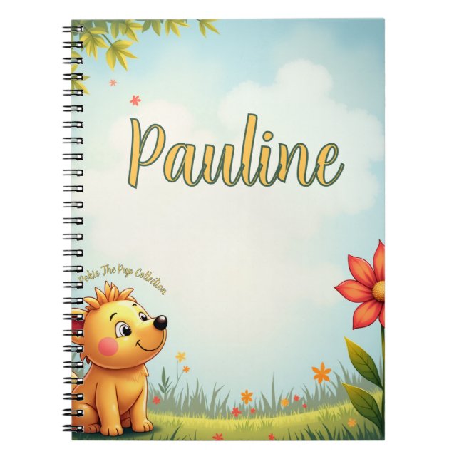cuaderno en espiral personalizado para niños (Frente)