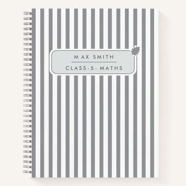 Cuaderno en espiral personalizado para niños de vu (Anverso)