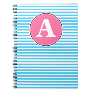 Cuaderno en espiral, plantilla de monograma person