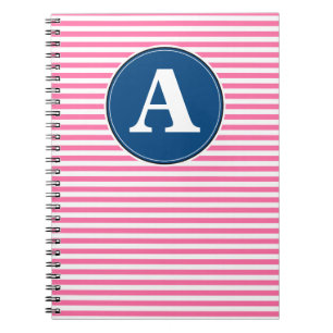 Cuaderno en espiral, plantilla de monograma person