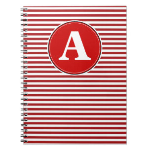 Cuaderno en espiral, plantilla de monograma person