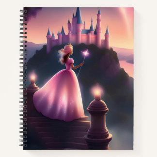 Cuaderno en espiral Princesa Rosa - Encantador
