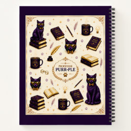 Cuaderno en espiral Professor Purr-Ple™