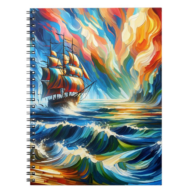 Cuaderno en espiral Radiant Horizon Clippers (Frente)