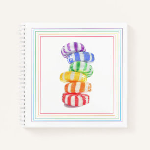 Cuaderno en espiral RAINBOW CANDY 8.5x8.5