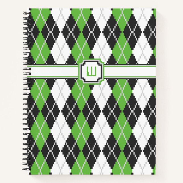 Cuaderno en espiral Retro Argyle (Anverso)