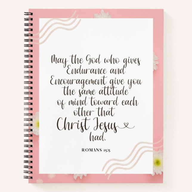 Cuaderno en espiral - Romanos 15:5 (Anverso)