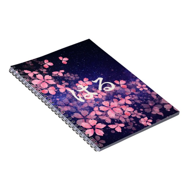 Cuaderno en espiral Sakura Night – Diseño de prima (Lado Derecho)