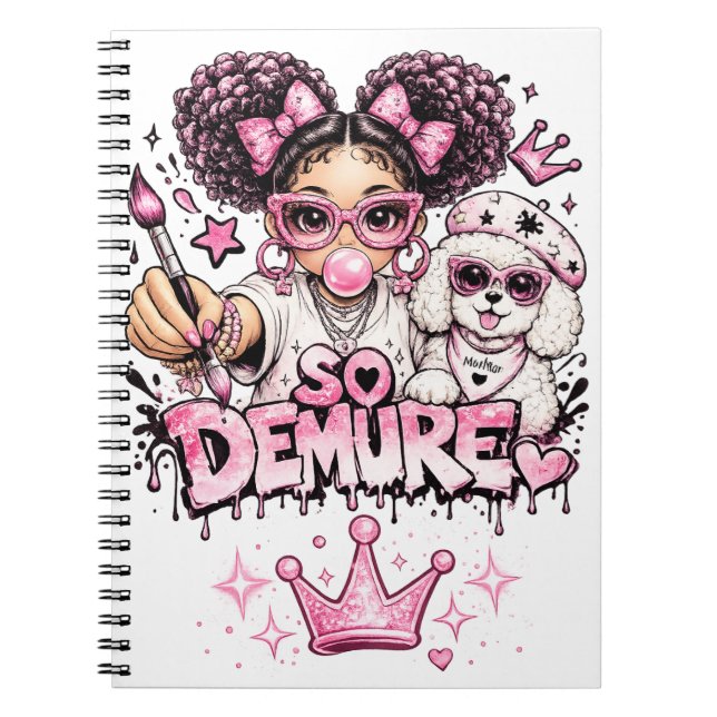 Cuaderno en espiral So Demure™ Starberry & MooMoo (Frente)