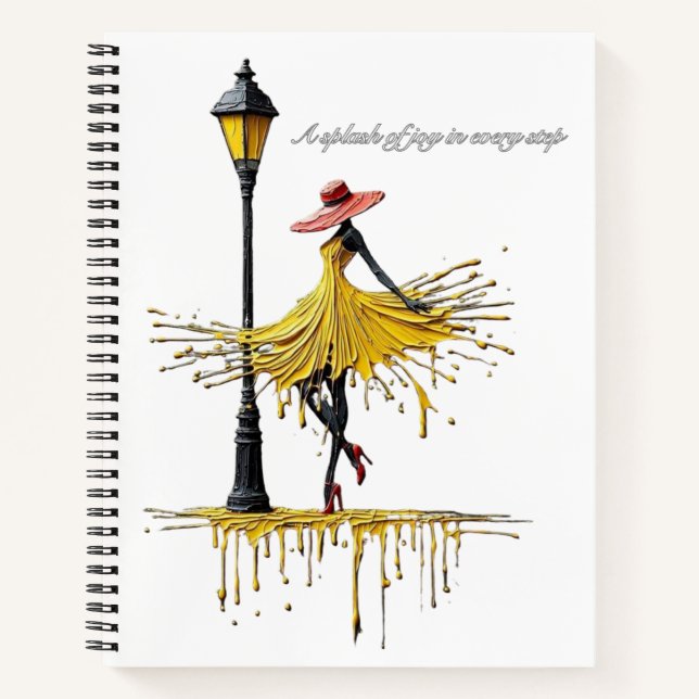 Cuaderno en espiral sofisticado y artístico (Anverso)