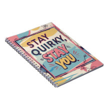 Cuaderno en espiral Stay Quirky Stay You Colorido