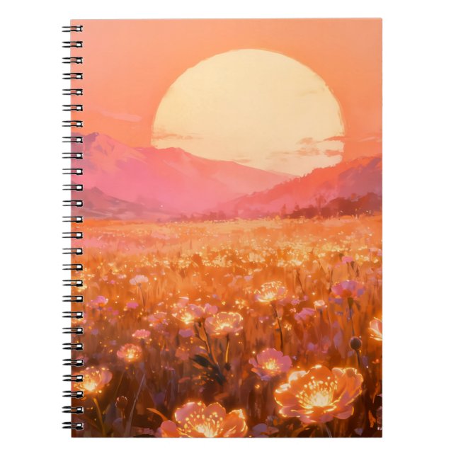 Cuaderno en espiral Sunset Bloom (Frente)