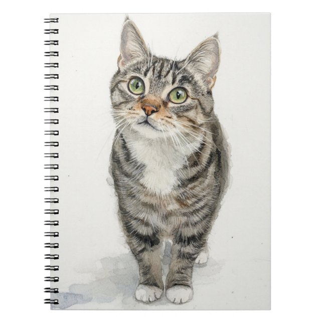Cuaderno en espiral Tabby Muse (Frente)