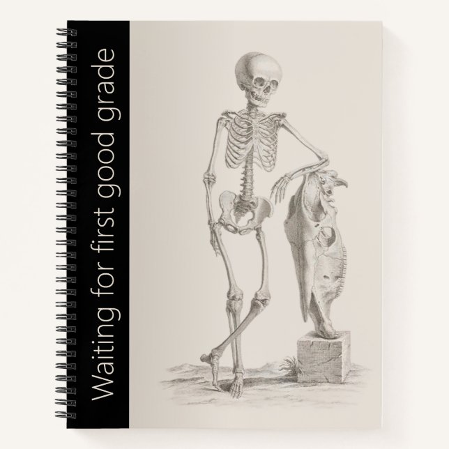 Cuaderno en espiral universitario de la divertida  (Anverso)
