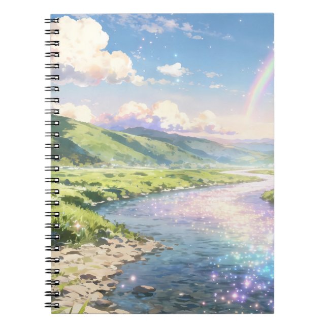 Cuaderno en espiral Valle del Arcoíris (Frente)