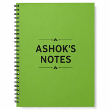 Cuaderno en espiral verde | Diario y notas diarias