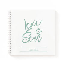 Cuaderno en espiral verde menta para despedida de 