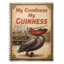 Cuaderno en espiral vintage "My Goodness My Guinne
