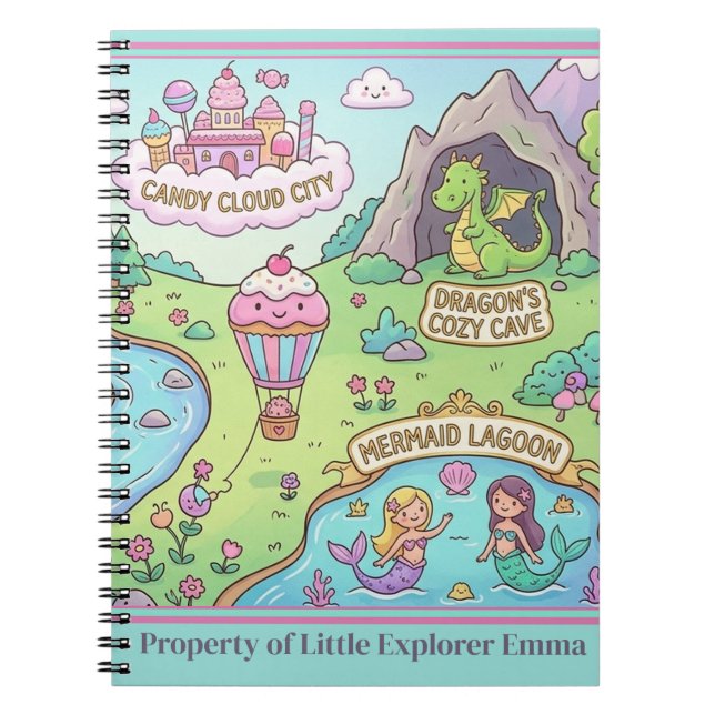 Cuaderno en espiral Wonder-Map para pequeños explo (Frente)