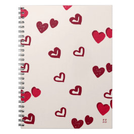 Cuaderno en forma de corazón