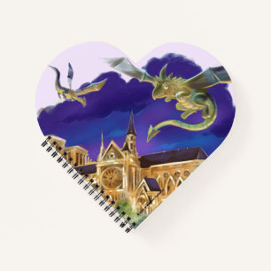 Cuaderno en forma de corazón de la Gárgola Notre D