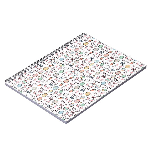 Cuaderno en forma de corazón de Pascua de Bunny Ka (Lado Izquierdo)