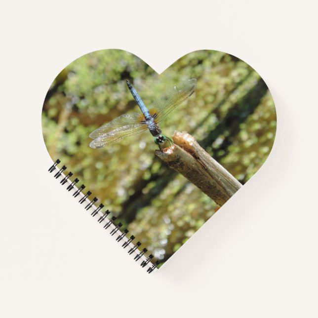 Cuaderno en forma de corazón sin líneas con foto d (Anverso)