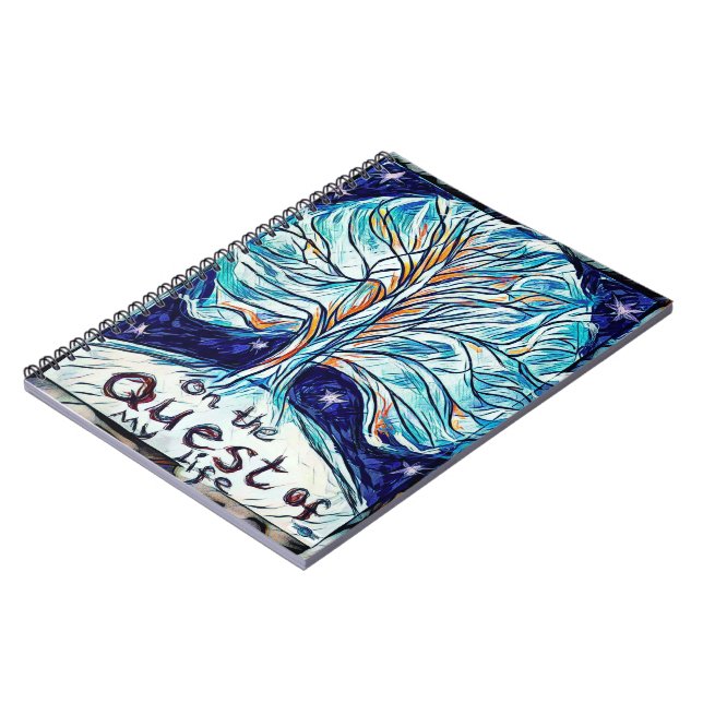 Cuaderno En la búsqueda de mi vida - Árbol - estrellas. (Lado Izquierdo)