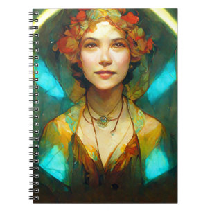 Cuaderno En La Fantasía Art Nouveau Ligera