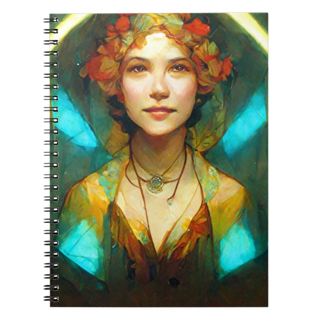 Cuaderno En La Fantasía Art Nouveau Ligera (Frente)