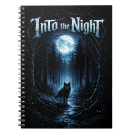 Cuaderno En la Noche — Bosque a la Luz de la Luna