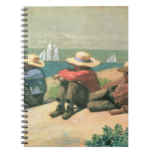 Cuaderno En la playa, 1875 (w/c) (Frente)