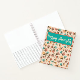 Cuaderno En las dunas de guijarros florales lejanas agitada