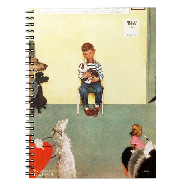 Cuaderno En los Vets de Norman Rockwell (Frente)