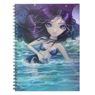 Cuaderno En medio de la sirena de mar suave