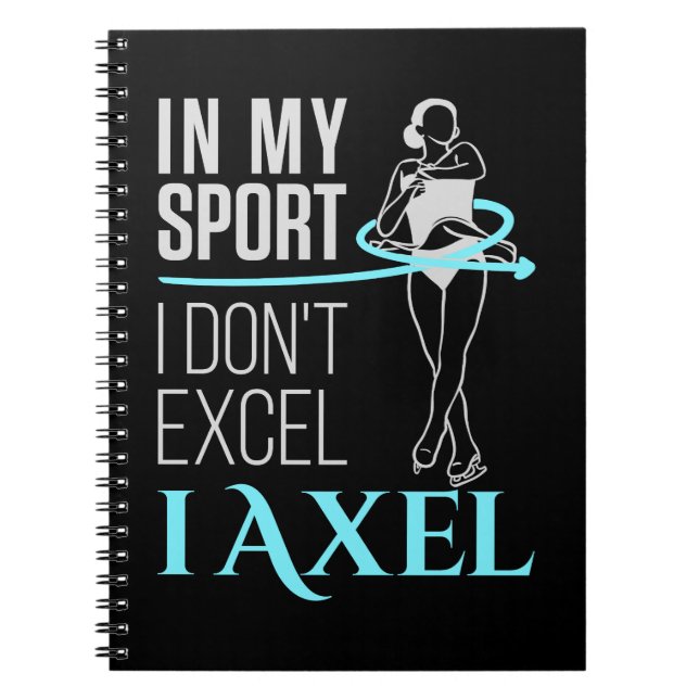 Cuaderno En mi deporte de patinaje artístico femenino Axel  (Frente)