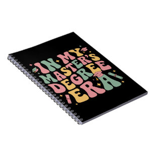 Cuaderno en mi época de maestría graduación maestro grado