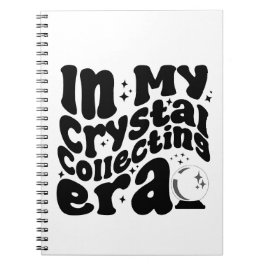 Cuaderno En mi era de cristales colectando Groovy Retro Fun