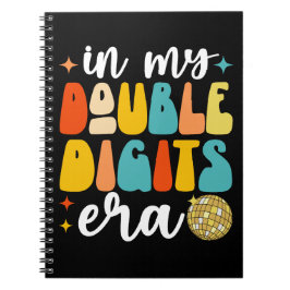 Cuaderno En Mi Era De Doble Dígitos Divertido Cumpleaños 10