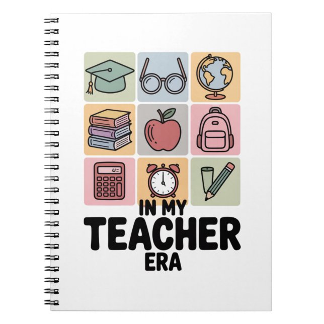 Cuaderno En Mi Era de Maestra Vida de Maestra de Jardín de  (Frente)