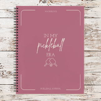 Cuaderno En Mi Era de Pickleball Remo de Pickle Diseño Vint