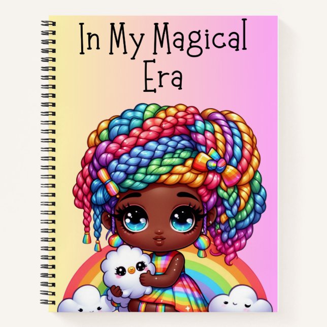 Cuaderno En mi era mágica - Rosa lindo (Anverso)