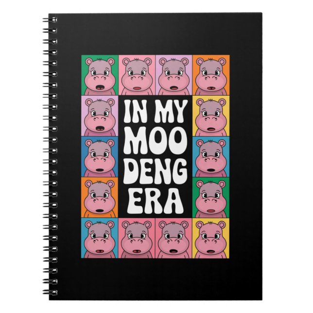 Cuaderno En Mi Era Moo Deng Moo Deng Hippo Lover (Frente)