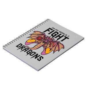 Cuaderno En mi mundo lucho contra los dragones