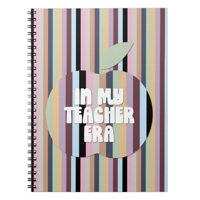 Cuaderno En mi portátil de la era del profesor (Frente)