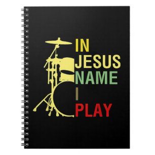 Cuaderno En nombre de Jesús toco tambor vintage T-ShirtVint