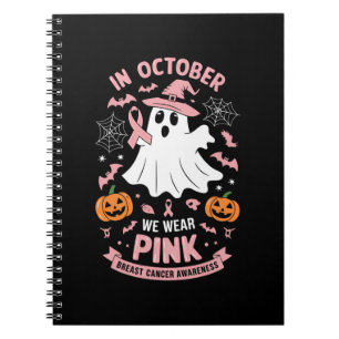 Cuaderno En Octubre Nosotros Vestimos Bruja Fantasma Rosa C